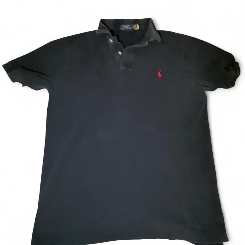 Polo Ralph Lauren Polo Shirt Black XL Classic Pique Casual Work Office